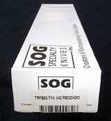 SOG X-42 Recondo black TiNi box label (Photo:JamesL)