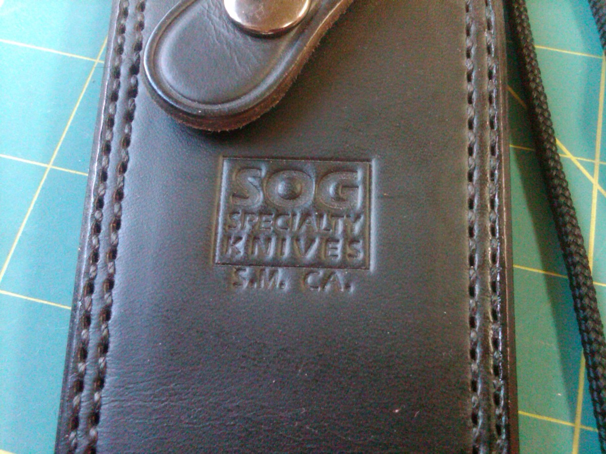 SOG Tigershark SK-5 leather sheath